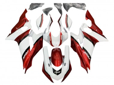 Kits Carenado Moto Yamaha YZF 600 R6 2017-2023 - Blanco Rojo Negro Fabricantes