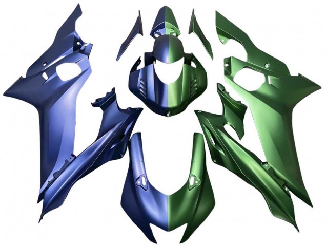 Carenados Moto Yamaha YZF 600 R6 2017-2023 - Azul Verde Fabricantes