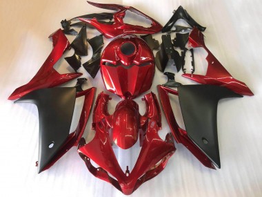 Carenados Moto Yamaha YZF R1 2007-2008 - Rojo Negro Mate Fabricantes