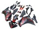 Carenados Moto Honda CBR250RR 2011-2015 - Negro Mate Rojo Raya Fabricantes