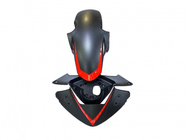 Carenados Moto Honda CBR250RR 2011-2015 - Negro Mate Rojo Raya Fabricantes