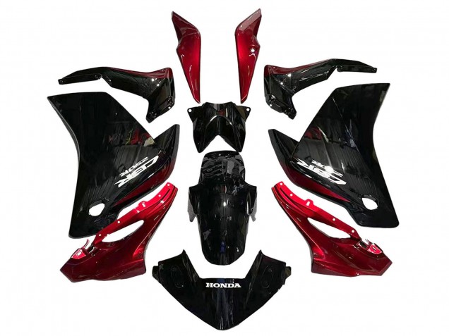 Carenados Moto Honda CBR250RR 2011-2015 - Negro Brillante Rojo Fabricantes