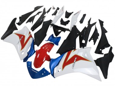 Carenados Moto Honda CBR250RR 2011-2015 - Blanco Rojo Azul Claro Fabricantes