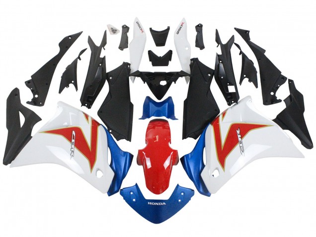 Carenados Moto Honda CBR250RR 2011-2015 - Blanco Rojo Azul Claro Fabricantes
