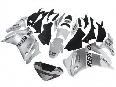 Carenados Moto Honda CBR250RR 2011-2015 - Plata Blanco Negro Repsol Fabricantes