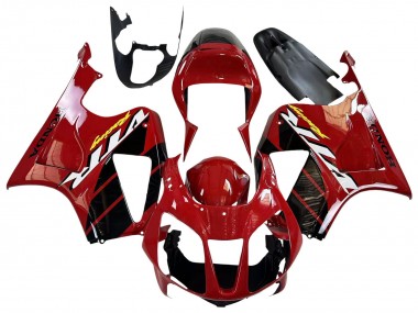 Carenados Moto Honda VTR1000 2000-2006 - Rojo Negro Raya Carrera Fabricantes
