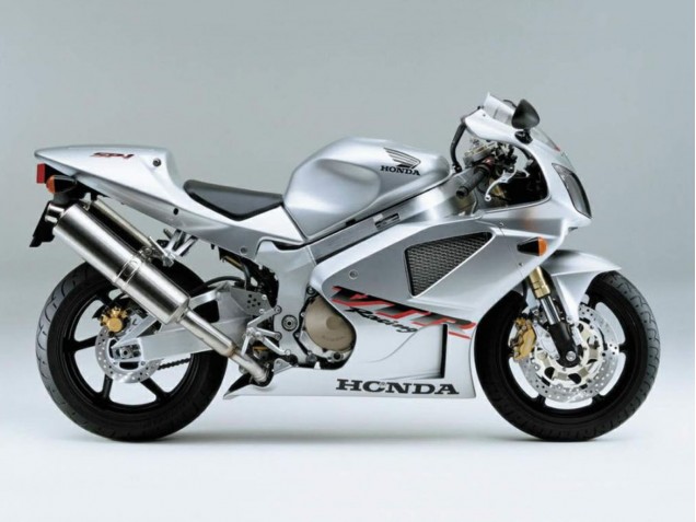Carenados Moto Honda VTR1000 2000-2006 - Plata Blanco Carrera Fabricantes