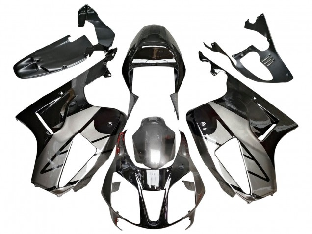 Carenados Moto Honda VTR1000 2000-2006 - Plata Negro Brillante Fabricantes