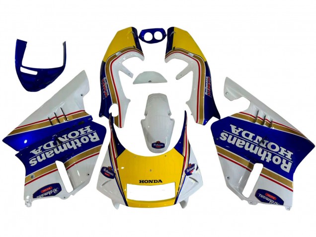 Carenados Moto Honda NSR250 1994-1996 - Blanco Azul Amarillo Oro Rothmans Fabricantes