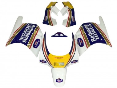 Carenados Moto Honda NSR250R 1988-1989 - Blanco Amarillo Azul Rothmans Fabricantes
