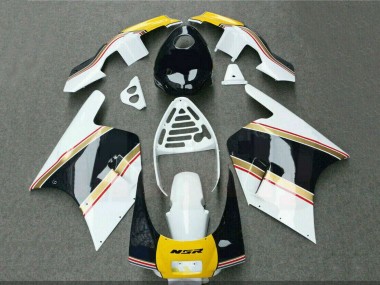 Carenados Moto Honda NSR250R 1988-1989 - Blanco Amarillo Oro Negro Brillante Fabricantes