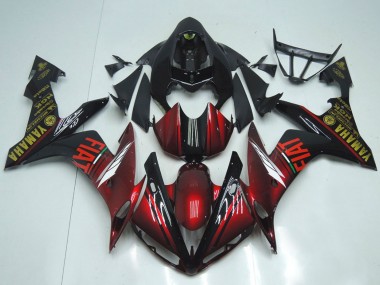 Carenados Moto Yamaha YZF R1 2007-2008 - Rojo Granate Negro Fiat Fabricantes