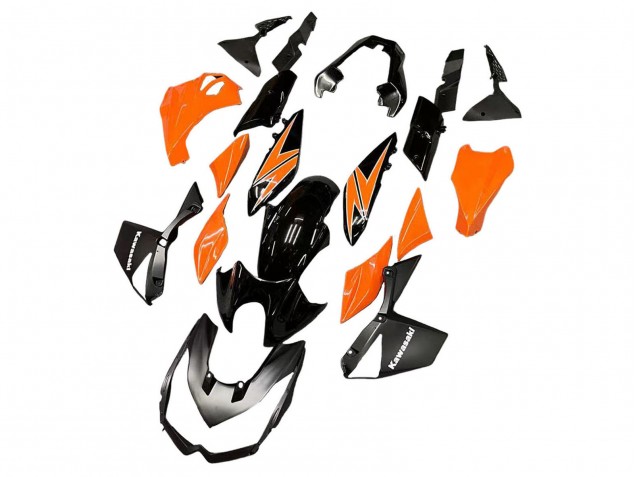 Carenados Moto Kawasaki Z1000 2010-2013 - Naranja Negro Brillante Fabricantes