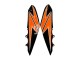Carenados Moto Kawasaki Z1000 2010-2013 - Naranja Negro Brillante Fabricantes