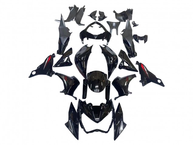 Carenados Moto Kawasaki Z800 2013-2018 - Negro Brillante Rojo Fabricantes