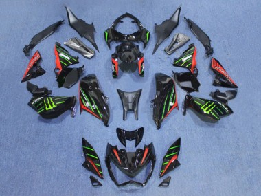 Carenados Moto Kawasaki Z800 2013-2018 - Negro Rojo Verde Fabricantes