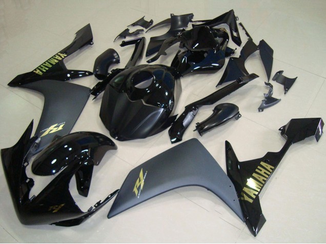 Carenados Moto Yamaha YZF R1 2007-2008 - Negro Brillante Negro Mate Oro Fabricantes