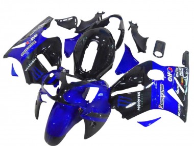 Carenados Moto Kawasaki ZX12R 2000-2001 - Negro Brillante Azul Monstruo Fabricantes