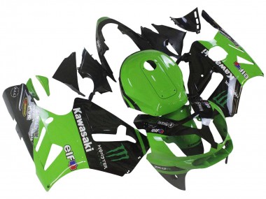 Carenado Moto Kawasaki ZX12R 2002-2006 - Verde Negro Brillante Elf Touch4 Monstruo Fabricantes