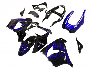 Carenados Moto Kawasaki ZX9R 2000-2001 - Negro Brillante Azul Llama Blanco Fabricantes