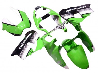Carenados Moto Kawasaki ZX9R 2000-2001 - Verde Blanco Negro Fabricantes