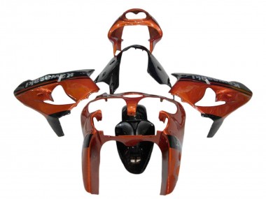 Carenado Moto Kawasaki ZX9R 2000-2001 - Naranja Negro Fabricantes