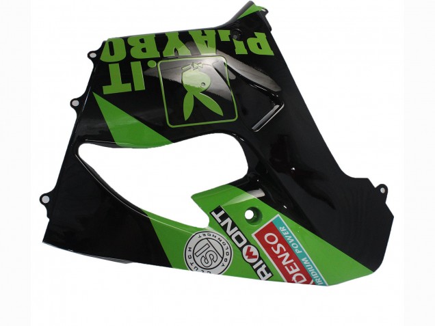 Carenados Moto Kawasaki ZX9R 2000-2001 - Verde Negro Playboy DENSO Fabricantes