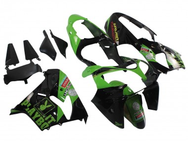 Carenados Moto Kawasaki ZX9R 2000-2001 - Verde Negro Playboy DENSO Fabricantes