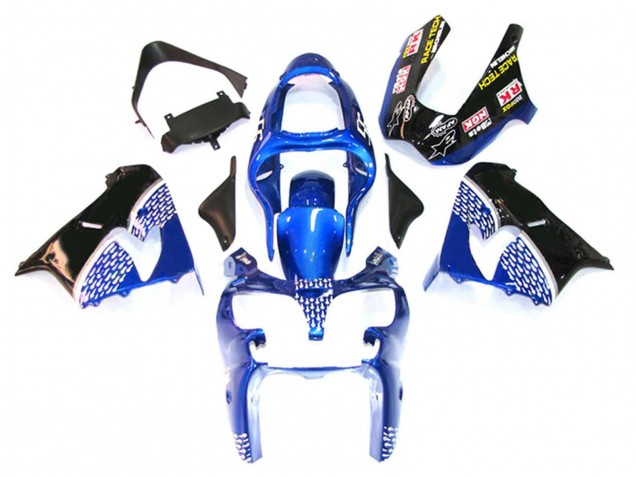 Carenados Moto Kawasaki ZX9R 2000-2001 - Azul Blanco Negro Fabricantes