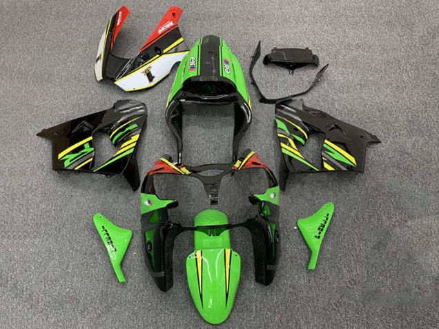 Carenados Moto Kawasaki ZX9R 2000-2001 - Verde Naranja Negro Fabricantes