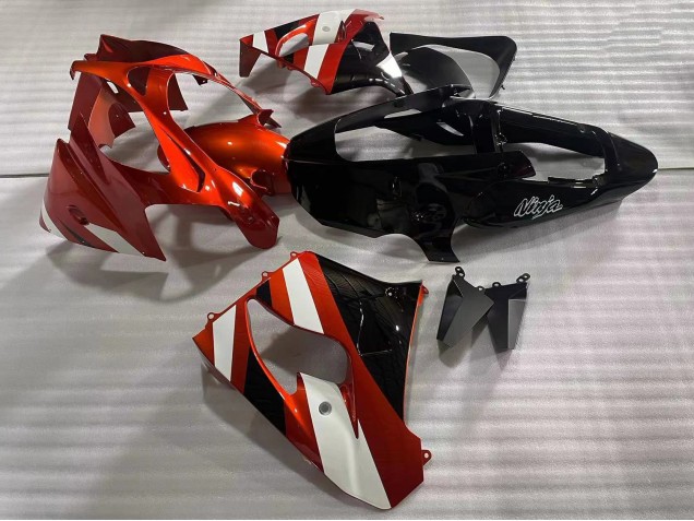 Carenados Moto Kawasaki ZX9R 2002-2003 - Rojo Blanco Negro Brillante Fabricantes
