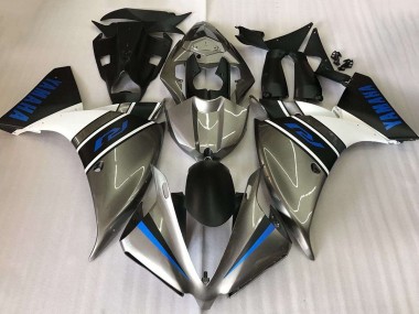Carenados Moto Yamaha YZF R1 2009-2011 - Plata Blanco Azul Fabricantes