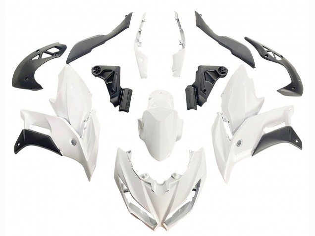 Carenados Moto Kawasaki Versys 650 2015-2021 - Blanco Negro Mate Fabricantes