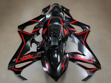 Carenados Moto Honda CBR650R 2019-2020 - Negro Brillante Rojo Raya Fabricantes
