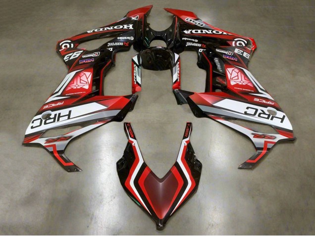 Carenados Moto Honda CBR650R 2019-2020 - Blanco Rojo Negro Brillante HRC Fabricantes