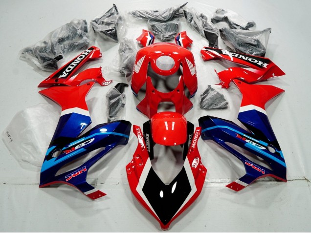 Carenados Moto Honda CBR650R 2019-2020 - Rojo Blanco Azul Negro Brillante HRC Fabricantes