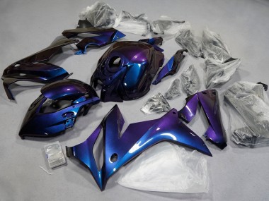 Carenados Moto Honda CBR650R 2021-2023 - Camaleón Azul Púrpura Fabricantes