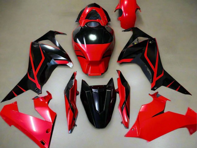 Carenados Moto Honda CBR650R 2021-2023 - Rojo Negro Brillante Raya Fabricantes
