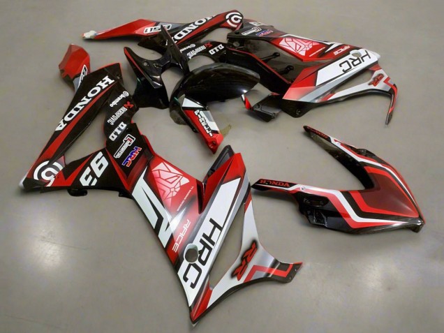 Carenados Moto Honda CBR650R 2021-2023 - Blanco Rojo Negro Brillante HRC Fabricantes