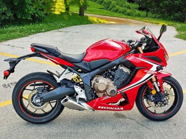 Carenados Moto Honda CBR650R 2021-2023 - Rojo Blanco Negro Raya Fabricantes