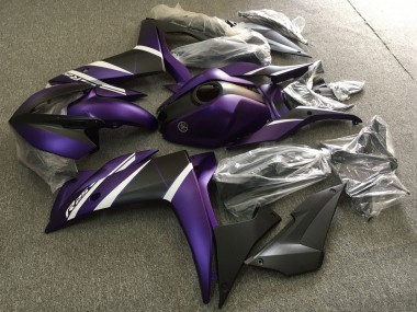 Carenados Moto Yamaha YZF R3/R25 2015-2018 - Blanco Púrpura Negro Mate Fabricantes