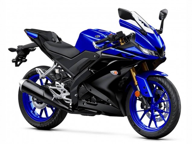 Carenados Moto Yamaha YZF R125 2019-2024 - Azul Negro Mate Fabricantes