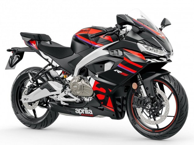 Carenados Moto Aprilia RS457 2024-2025 - Negro Mate Rojo Fabricantes