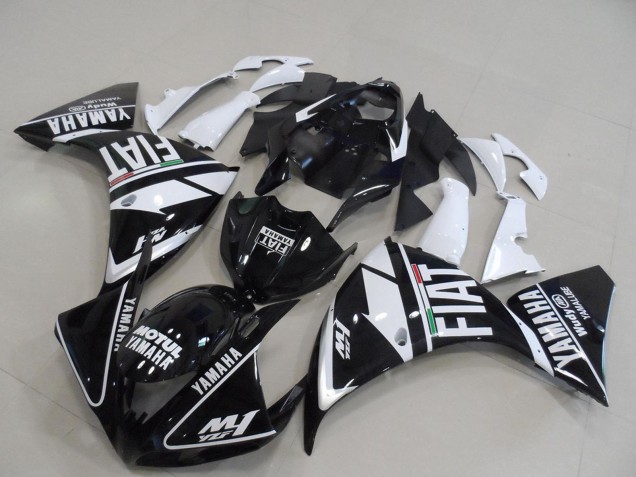 Carenados Moto Yamaha YZF R1 2009-2011 - Blanco Negro Motul Fiat Fabricantes