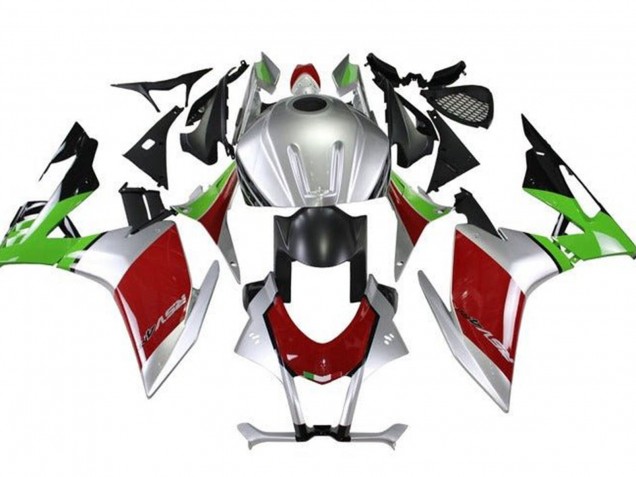 Carenados Moto Aprilia RSV4 1000 2009-2015 - Plata Negro Rojo Verde Fabricantes