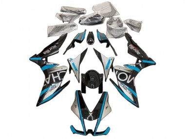 Carenados Moto Aprilia RSV4 1000 2009-2015 - Plata Negro Azul Fabricantes