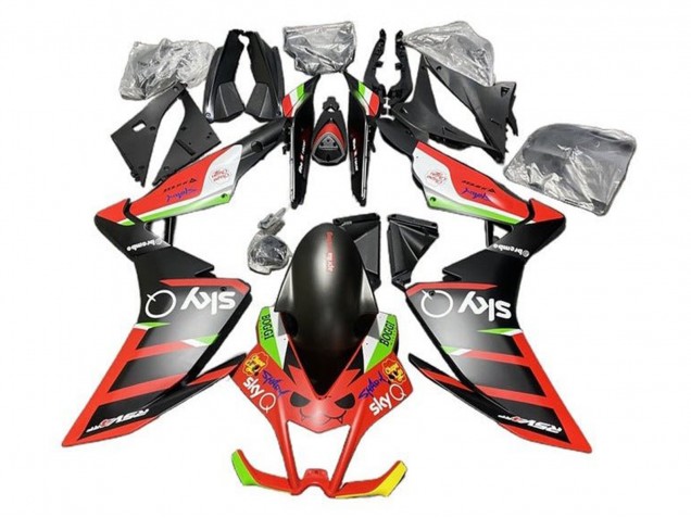 Carenados Moto Aprilia RSV4 1000 2009-2015 - Negro Mate Rojo Verde Blanco Fabricantes