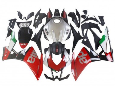 Carenado Moto Aprilia RSV4 1000 2016-2020 - Rojo Plata Negro Verde Fabricantes