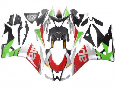 Carenados Moto Aprilia RSV4 1000 2016-2020 - Plata Rojo Negro Verde Fabricantes