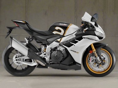 Carenados Moto Aprilia RSV4 1100 2021-2024 - Blanco Negro Oro Fabricantes